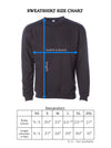 PHS: Unisex Sweatshirt size chart