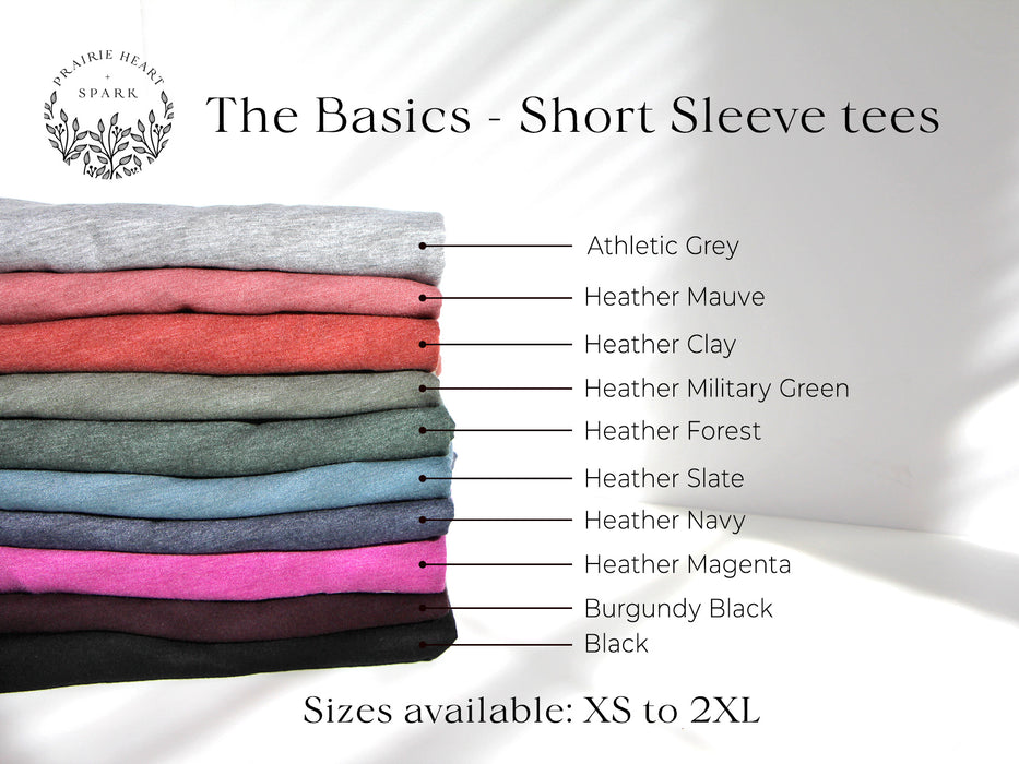 The Basics: Short sleeve tees colour options