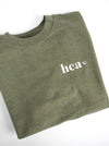 Allied Heart: HCA on Army Green sweatshirt