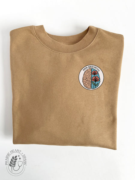 Mental Health Mind - Sand sweatshirt