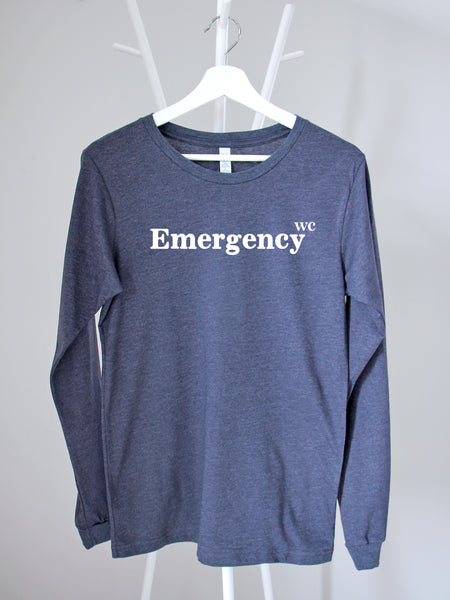 Flock Your Creds: Heather Navy long sleeve