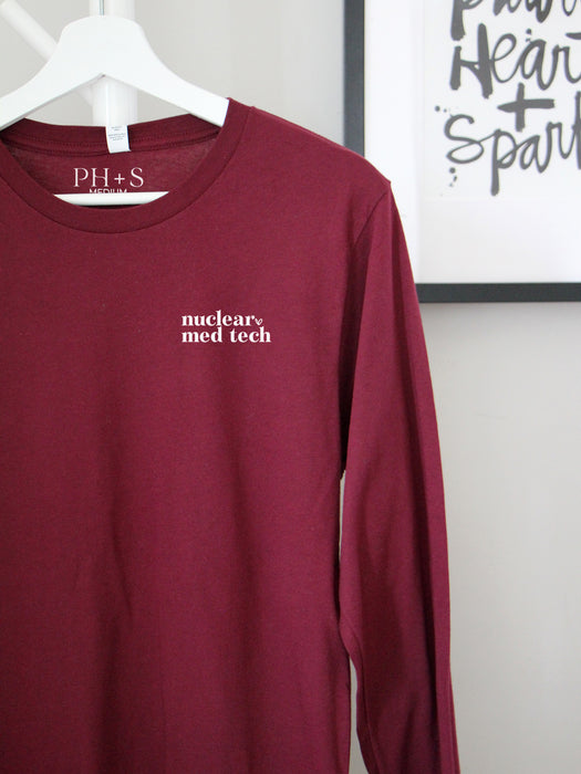 Allied Heart: Nuclear Med Tech in Maroon long sleeve