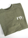 nursescope: Army Green sweatshirt with "RN"