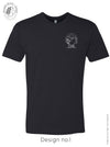PH+S - Heather Black with design no.1 "Simple Prairies"