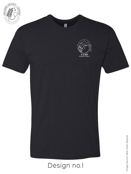 PH+S - Heather Black with design no.1 "Simple Prairies"