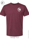 PH+S - Heather Maroon with design no.2 "Prairie Hills"