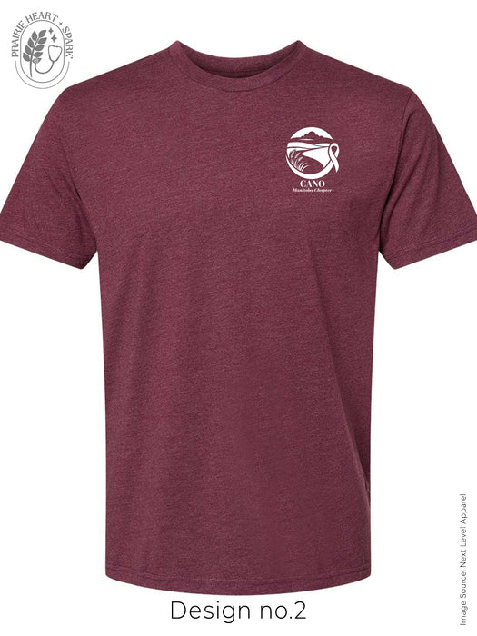 PH+S - Heather Maroon with design no.2 "Prairie Hills"