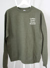 Coffee. Nurse. Sleep. Repeat. - Army Green sweatshirt