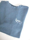 nursescope: Slate blue sweatshirt with "LPN"