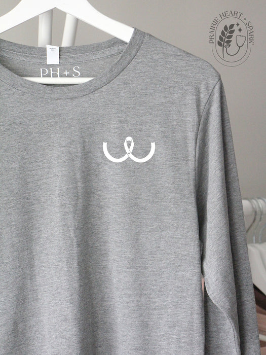 Breast Cancer Ribbon - Long Sleeves