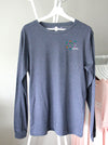 Heather Navy long sleeve