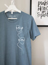 Frontliners on Heather Slate tee