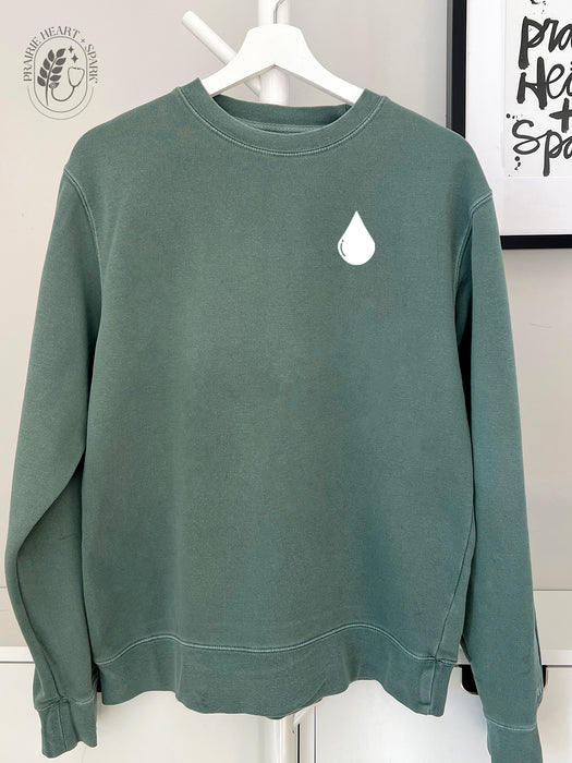 Blood Drop - Alpine Green sweatshirt