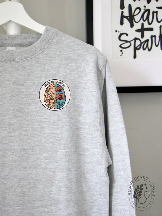 Mental Health Mind - Athletic Grey sweatshirt