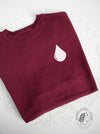 Blood Drop - Maroon sweatshirt