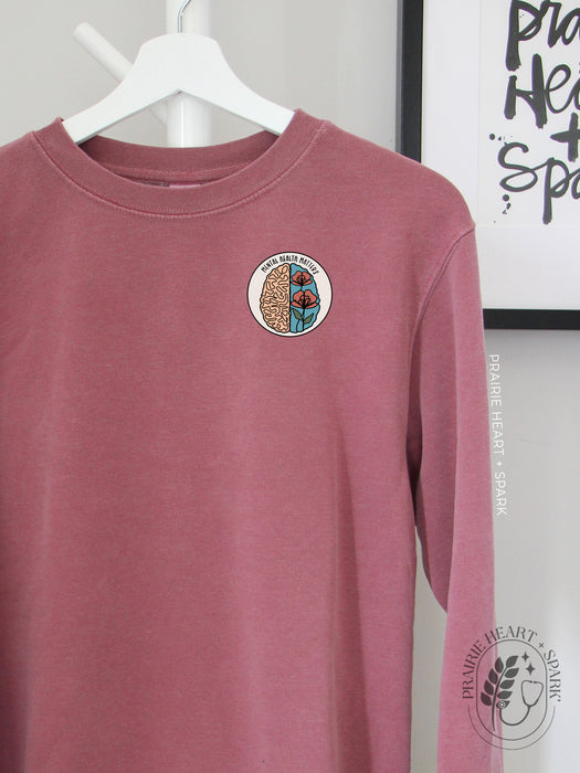 Mental Health Mind - Pink sweatshirt