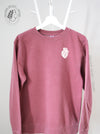 HEART-ology: Pink sweatshirt with white heart