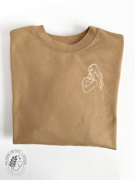 Mom + Baby: Sand sweatshirt