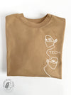Frontliners: Sand sweatshirt with "Tech"