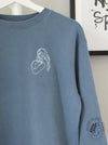 Mom + Baby: Slate Blue sweatshirt