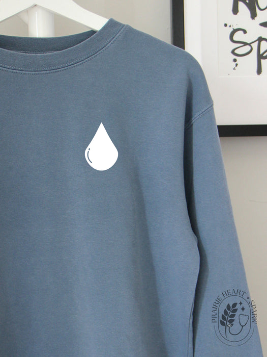 Blood Drop - Slate Blue sweatshirt