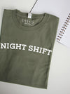 Night Shift: Military Green long sleeve