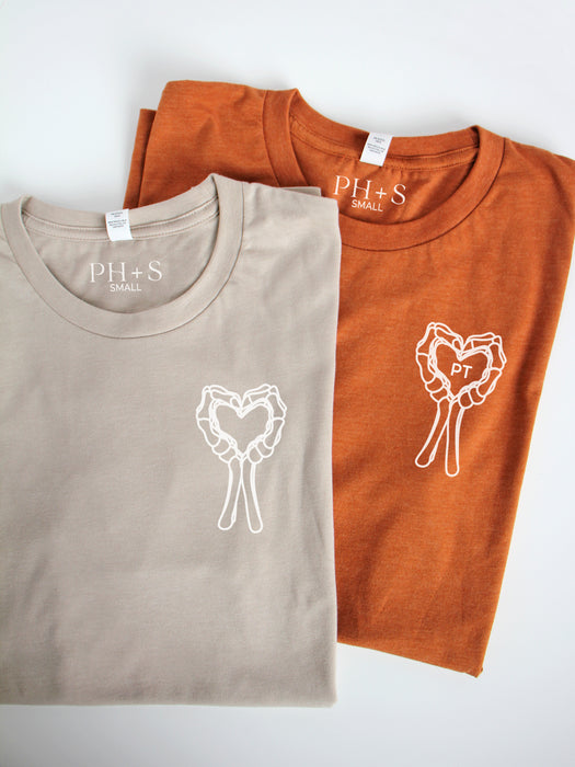 Spooky Heart: Heather Tan & Heather Autumn tees