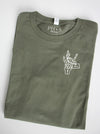 Spooky Rock on - Military Green long sleeve