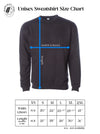 Unisex Sweatshirt Size Chart