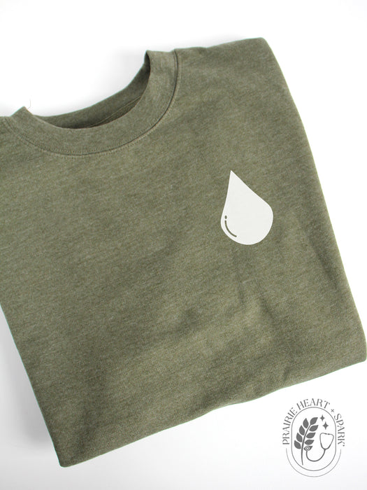 Blood Drop - Army Green sweatshirt