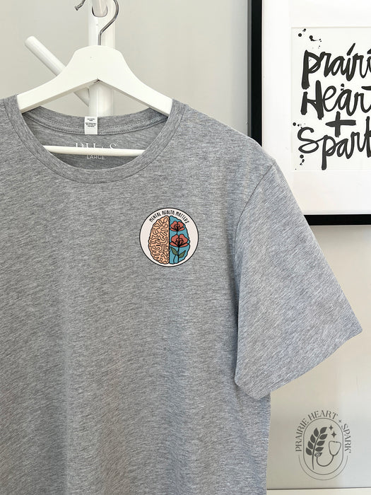 Mental Matters Mind - Athletic Grey short sleeve tee