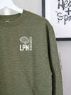 HSC Neurosurgery LPN block design on Army Green sweatshirt