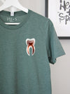 Tooth Anatomy on Heather Forest tee