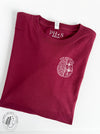 Mental Health: "Mental Health Matters brain" - Maroon long sleeve