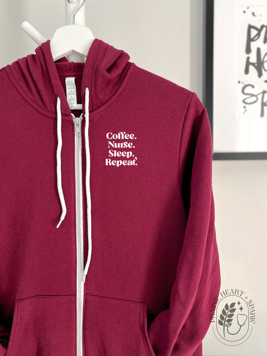 Coffee. Nurse. Sleep. Repeat. - Hoodies