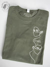 Frontliners: Military Green long sleeve with "EMS"