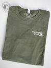 Oncology: "oncology nurse" on a Military Green long sleeve tee